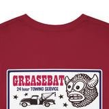 GREASEBAT 2 SIDED work shirt! 24 HOUR TOWING Heavy Cotton Tee