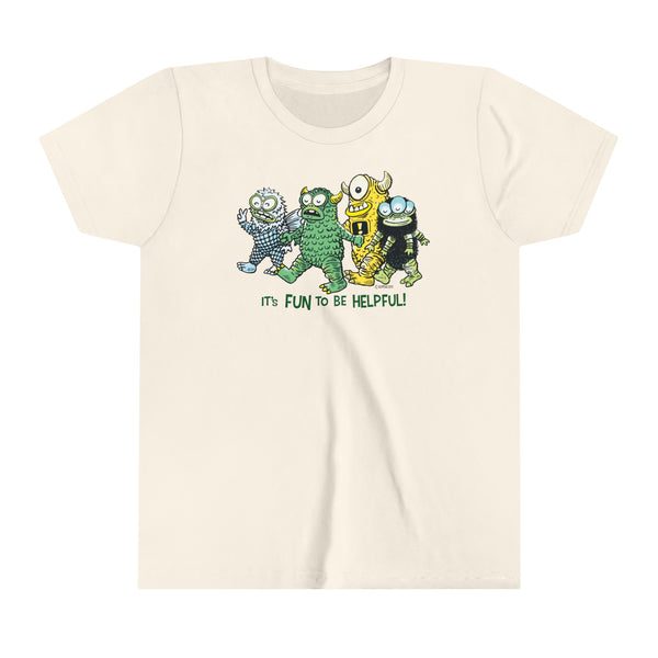 GREASEBAT and friends, helping! Youth Short Sleeve Tee