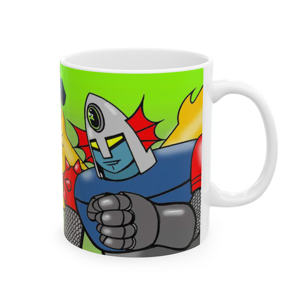 FIGHTING DRAGON robot hero Ceramic Mug, 11oz