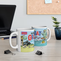 Radical Greasebat vinyl toy header card art- on a mug! Ceramic Mug, 11oz