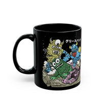 Greasebat! Mecha-Greasebat! M5-Bravo! Spike Wad! Battling on the moon! Black Mug 11oz 15oz