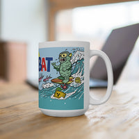 Radical Greasebat vinyl toy header card art- on a mug! Ceramic Mug, 11oz and 15oz!