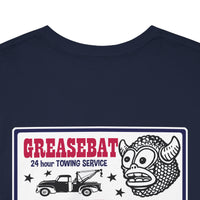 GREASEBAT 2 SIDED work shirt! 24 HOUR TOWING Heavy Cotton Tee