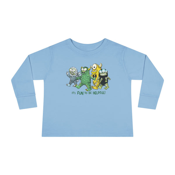 Greasebat and friends being very helpful! Toddler Long Sleeve Tee