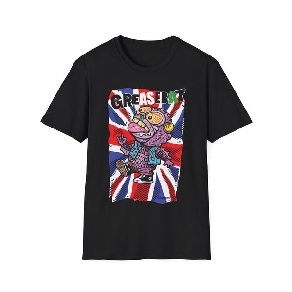 PUNKBAT UK DK now on a BLACK TEE!  Softstyle T-Shirt