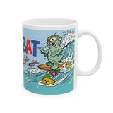 Radical Greasebat vinyl toy header card art- on a mug! Ceramic Mug, 11oz and 15oz!