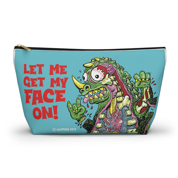 EXPLODING KAIJU "LET ME GET MY FACE ON!"  Accessory Pouch w T-bottom