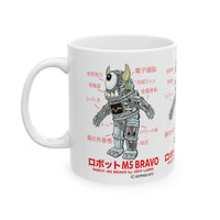 ROBOT M5-BRAVO anatomy chart! Ceramic Mug, 11oz,