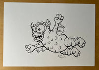 Flying undead mini-Greasebat art!